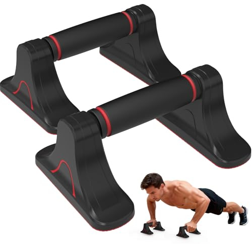Fitarc Barres de Pompes, Poignées de Pompes Antidérapantes pour Hommes et Femmes, Push Up Bars avec Poignées en Mousse, Équipement de Musculation et Fitness à Domicile