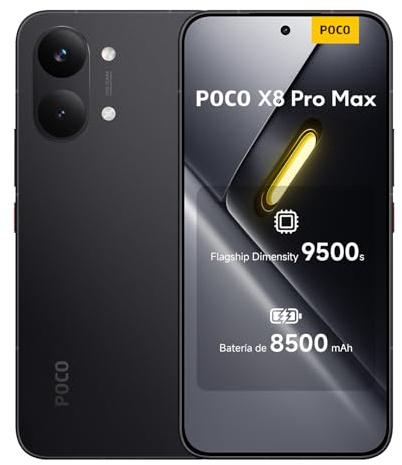 POCO X8 Pro Max, Smartphone 12+256GB, Nero, Dimensity 9500s