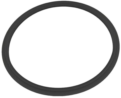 EaseSunny Versiegelter Silikonring für Silvercrest Monsieur Cuisine Plus, 15,5 cm, schwarze Dichtung, Ersatz für Kochtopfdeckel, hitzebeständiges Küchenzubehör