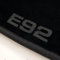 Autoteppich Stylers ATS-Q300_E92-501_BMW Fußmatten mit Stick (E92) und Rand in Dunkelgrau