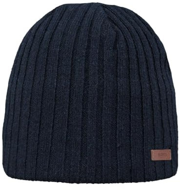 Barts Herren Haakon Beanie Baskenmütze, Blau (Navy 003H), One Size (Herstellergröße: Uni)