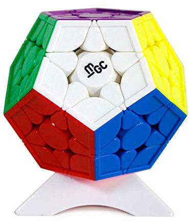 OJIN Yongjun YJ MGC 3x3 Megaminx M Dodekaeder Glatte Drehung Puzzlewürfel Spezielle Spielzeuge mit einem Würfelstativ (Stickerless)