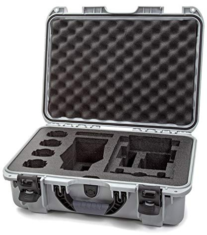 Nanuk 925 Waterproof Hard Case with Foam Insert for DJI Mavic 2 Pro|Zoom + Smart Controller, Crystalsky 5.5 or iPad - Silver