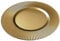 WedDecor Round Charger Plates Centerpiece Polypropylene Presentation Plate Set Dinner Table Decorations Weddings Banquets Christmas Dining Parties Tableware, Plain Gold, 33cm, 1pc