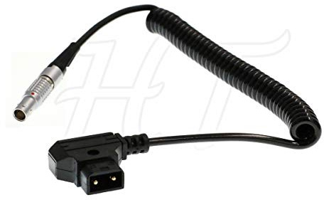 Follow Focus Câble d'alimentation spiralé V-Mount P-Tap D-Tap vers 6 broches pour DJI Ronin S et Ronin-M