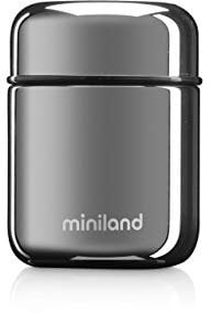 Miniland FOOD THERMOS MINI DELUXE SILVER, Isolierbehälter für Babynahrung, 280ml, silber, 8413082893545