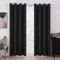 MIULEE Tende Oscuranti per Interni 2 Pezzi, Tenda Nero Moderna per Soggiorno, Tenda Oscurante Finestra Camera da Letto Salotto, Tende Termiche Isolanti per Interni con Anelli, 2x 140x260 CM