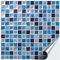 FoLIESEN 3D Fliesenaufkleber für Bad, Küche, Badezimmer - Mosaikfliese Blau - Fliesen-Folie selbstklebend - Mosaik Ocean, :32 Stück