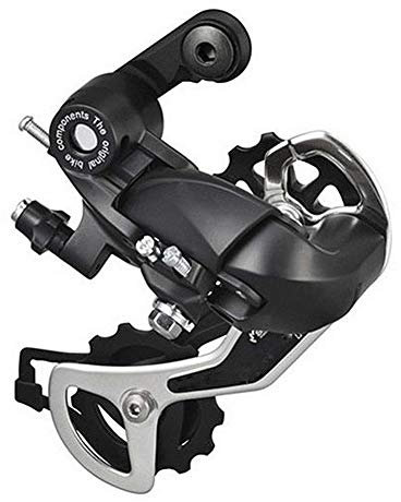 Stronrive Aluminiumlegierungs Schaltwerk 6/7/8 Gang Fahrradschaltung Schaltwerk für Mountainbike MTB Schwarz