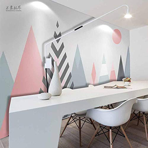 Carta da parati geometrica rosa vento rivestimento murale soggiorno camera da letto TV sfondo carta da parati murale-250cmx175cm
