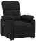 vidaXL Fauteuil Inclinable Electrique Fauteuil de Relaxation Meuble de Salon Salle de Séjour Bureau Dossier et Repose-Pied Réglables Noir Tissu