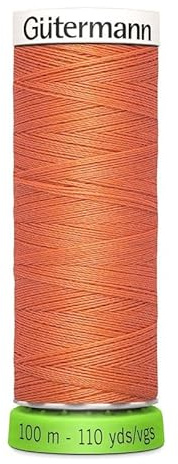 Gutermann 723860 895 Sew All 100% recycled Polyester Thread 100mtr, Coral, One Size