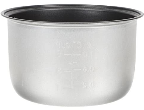 Luxshiny Recambio de Olla Interior para Olla Arrocera Olla Interior Antiadherente para Olla Arrocera Recipiente para Olla Arrocera de 2 L Olla 7. 27X7. 27X4. 24 en Plata