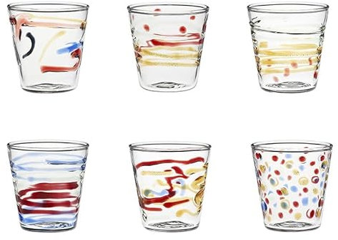 GALBIATI MILANO Carnival 6 Bicchieri da Liquore Assortiti