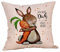 BIBOKAOKE Mode Ostern Dekorativ Kissenbezüge 45x45cm Zierkissenbezug Frühling Urlaub Kissenbezug Dekor für Sofa Couch Schlafzimmer Osterdekor Ostern Deko Hase Zierkissenbezüge, Einheitsgröße