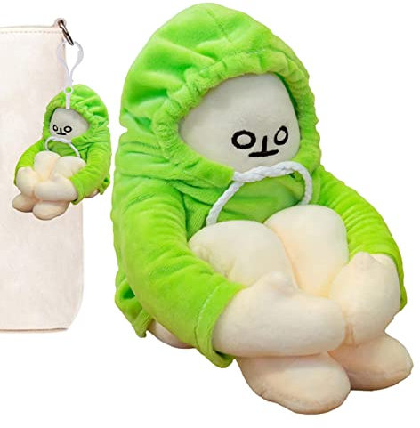 backlight Bananenmann Plüsch | 7in Weird Banana Man Kuscheltiere Puppe,Heller Farbiger Plüsch-Kissen-Spielzeug-lustiger Mann-Puppen-hängender Anhänger für Rucksack-Taschen-Auto