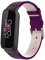 KAREN66 Leder Armband Kompatibel mit Fitbit Luxe Armband - Weiches Leder Uhrenarmband Replacement Wechselarmband Ersatzarmband für Fitbit Luxe (Lila)