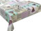 Wachstuch Tischdecke abwaschbar Gartentischdecke, Viele Größen und Designs, wasserabweisend (Blumen Lavendel Violett Beige Grau- M-6513-1, 280x140 cm)