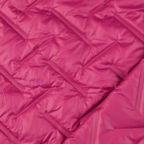 Stepper - Steppstoff, V-Steppung Pink Meterware, 50 cm