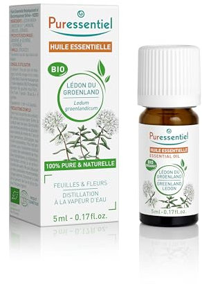 Puressentiel – Huile essentielle de Lédon du Groenland Bio – 100 pourcent Pure & Naturelle – HEBBD – Made in France - 5 ml