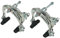 Fahrradbremse CYSKY, Fahrrad C-Typ Bremssättel, Aluminiumlegierung vorne & hinten Seitenzug, Langarmzange Bremsset für Rennrad, Faltrad (Silber)