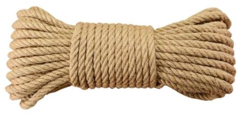 Hemp Rope,4mm Jute Twine,10M Thick Scratch Post Rope Strong Natural Jute Rope Cat Scratch Rope for Cat Scratcher/Garden Bundling, Repair Cat Tree