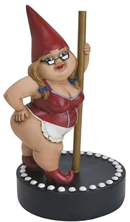 YIYISSHI Pole Dancing Gnom Dekorative Pole Dancer Gartenstatue Mädchen Figur