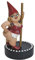 YIYISSHI Pole Dancing Gnom Dekorative Pole Dancer Gartenstatue Mädchen Figur