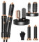 6 in 1 Airstyler Set-1000W Hairstyler mit Haartrockner, Föhnbürste, Warmluftbürste, Rundbürstenföhn, Automatischem Lockenföhn, Glättbürste, Haartrockner Thermal Brush für Alle Haartypen,Stylingbürsten