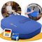 SANTERGO Orthopädisches Sitzkissen [PATENTIERT & FORMSTABIL] - Sitzkissen für Bürostuhl und Auto - Sitzkissen Stuhl, Sitzauflage Bürostuhl, Steißbeinkissen, Sitzpolster (Blau, Medium 65-90 kg)