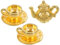 Abaodam 1 Satz Mini-teekannen-Set Puppenhaus-teekessel-Set Spiel-teekannen-Set Puppenhaus Kaffee-Tee-Set Miniatur- Mini-teekannen-tassenteller Büro Zinklegierung Jahrgang Metall