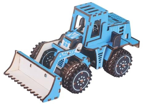 ifundom Holz Montiert Spielzeug Gabelstapler Spielzeug Auto Modell DIY Montage Spielzeug Montage Auto Holz Auto Spielzeug 3D Schneiden Technik Fahrzeug