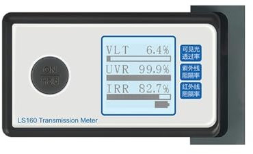 Digitales UVA/UVB-Messgerät O50 Tragbares Solarfilm-Transmissionsmessgerät, Testfenstertönung, UV-IR-Unterdrückung, Durchlässigkeit for sichtbares Licht, mit Aufbewahrungstasche Hintergrundbeleuchtete