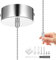 WUISOLQP Bathroom Light Pull Cord Switch Chrome Round Light Switch Ceiling Light Top Mounted Chrome Chain Fitting Kit Pendant Light 150cm Cord Pull String for Bathroom Chandeliers Accessories Silver
