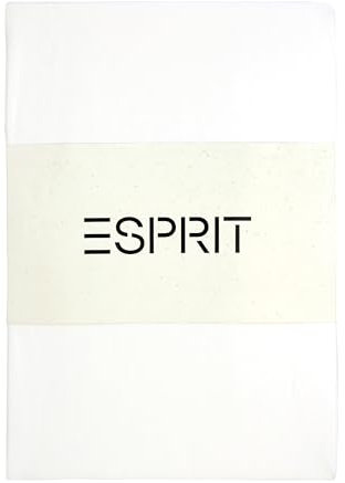 Esprit - Spannbettlaken 200 x 200 cm - Weiss - für bis zu 30cm Matratzenhöhe - supergekämmter Baumwolle mit ÖkoTex Made in Green Siegel