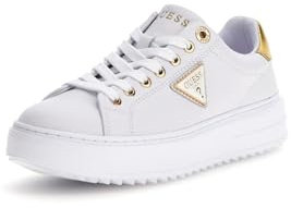 GUESS Damen DENESA12 Sneaker, weißgold, 36 EU