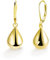 Gold Drop Earrings for Women, Small Water Pendant Earrings French Style Teardrop Huggie Hoop Hanging Earring Dangle Leverback Earring Jewelry Gifts for Women Girls