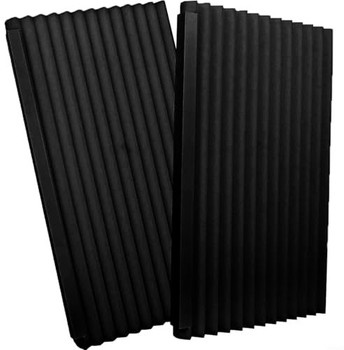 Lot de 2 panneaux isolants en polyuréthane pour fenêtre Blanc et noir