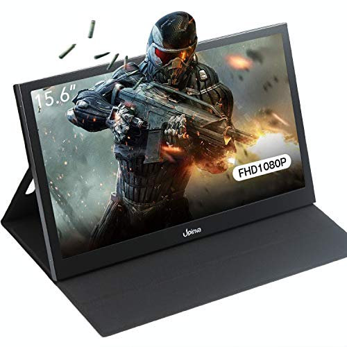15.6 inch Portable Mobile Display Monitor 1920x1080 Full HD IPS Screen Display, Gaming Monitor Compatible with Smartphone, HDMI for Laptop, PC, MacBook Pro, Xbox, PS4, Android Phone with Type-C