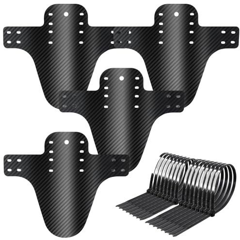 Dhqkqg 4 Stücke Schutzbleche Mountainbike, MTB Mudguard, Fahrrad Schutzblech, Spritzschutz Fahrrad, MTB Schutzblech Kompatible Vorne und Hinten, Mountainbike Schutzblech für 24-29 Zoll
