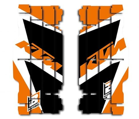 Blackbird Crystall Adesivi per radiatore compatibili con KTM - Set completo di stickers per radiatore e tappo