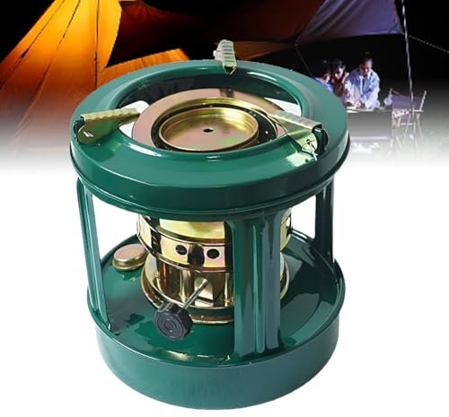Estufa de Queroseno, Estufa de leña para Acampar, Calentador de Estufa de Queroseno portátil, Mini Calentador Interior para Parrilla, Potencia de Fuego Ajustable, para Barbacoa al Aire Libre, Picnic