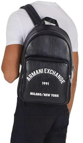 Armani Exchange Rucksack, Schwarz , L