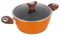 Casserole 24 cm orange Kolors avec couvercle
