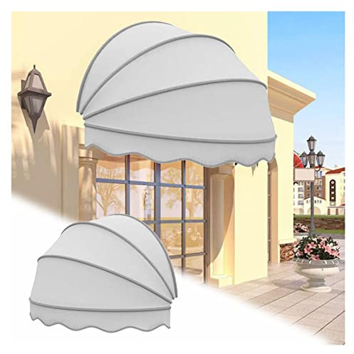 Window Door Awning Patio Awnings Window Door Shelter Awning Canopy, UV Sun Rain Protection Foldable Sun Shade Roofing Canopies Porch Shelter For Deck, Yard, Balcony, Customizable for Protection(White,