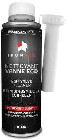 Pulitore Valvola EGR Diesel e Benzina - IRONTEK - 300ml | IT224 | Senza Smontaggio | Elimina Calamine e Depositi | Uso Preventivo e Curativo