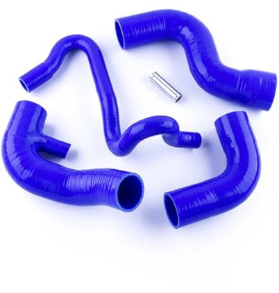 BNEAIGHW Manguera de Silicona 4 Uds 3PLY de Silicona Manguito intercooler de radiador Kit for A4 B5 1,8 T 1994-2001 95 96 97 98 99 00 / Passat5 B5 1996-2000 97 98 Accesorios para Motos(Blue)