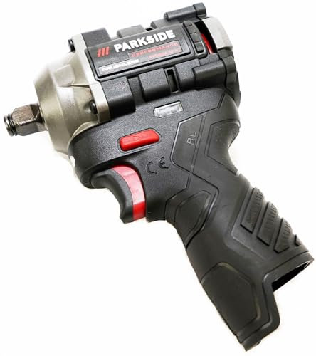 Parkside Performance PPDSSA 12 A1 - Atornillador de impacto (12 V, sin batería ni cargador, ½ llave de impacto en paquete con metro plegable)