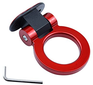 MOLUCKFU Auto Anhängerhaken Aufkleber Simulation Abs Material Schmücken Styling Dekor Für Auto Außenaufkleber Abschlepphaken Aufkleber