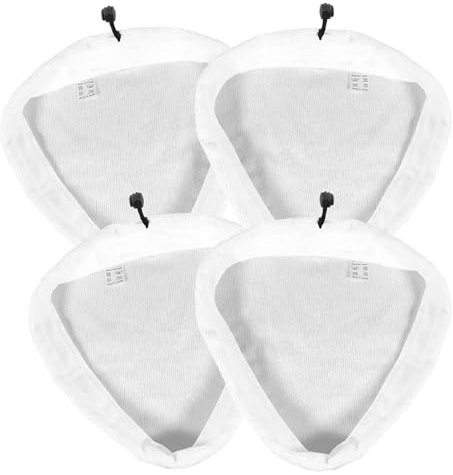 Rynplex 4pcs Microfiber Cloth Cover Pads, for Vax, for VRS16 Centrix S88-CX4-B-A S7 Steam Cleaner Mop Dry And Wet Usage Floor Cleaning Robot Mop Pad Replacement